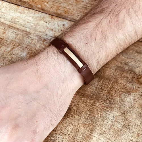 bracelet-homme-en-or-et-cuir